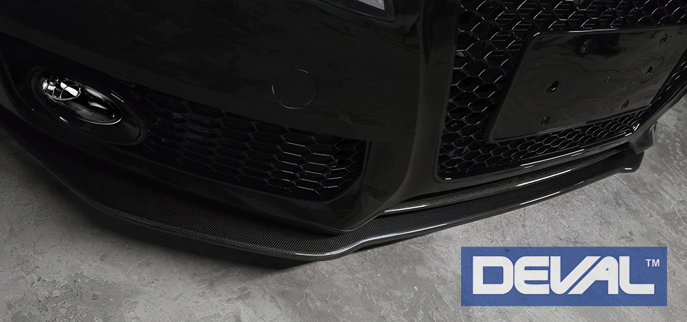 08-12 Audi S5 B8 DEVAL Carbon Fiber Front Splitter